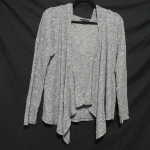 GEORGE | xs | Hooded Charcoal Open Front Long Sleeve Cardigan / Shrug | GUC